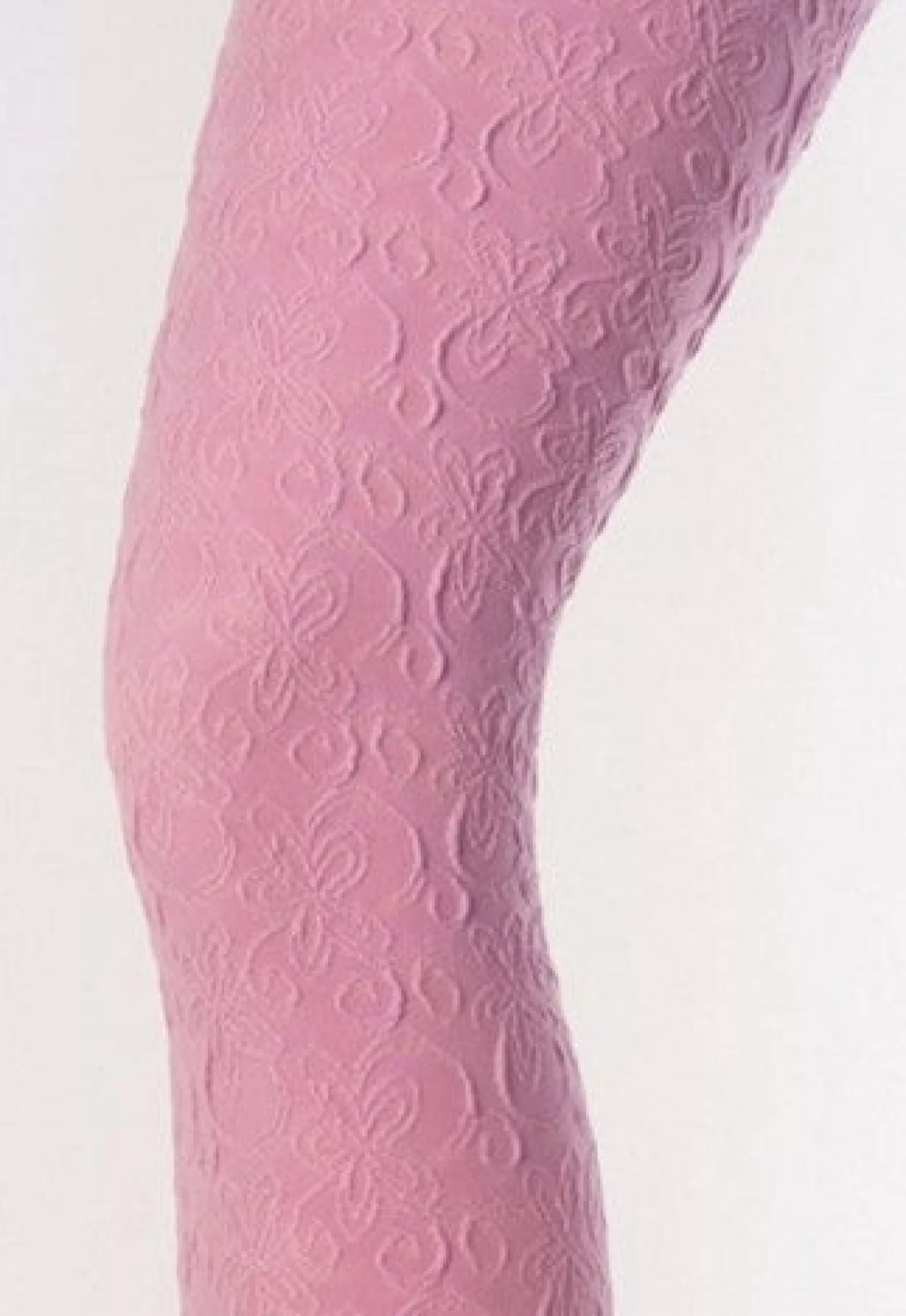 Patterned Tights | Giulia Bonny 02 Floral 3D Textured Opaque Girls' Tights By