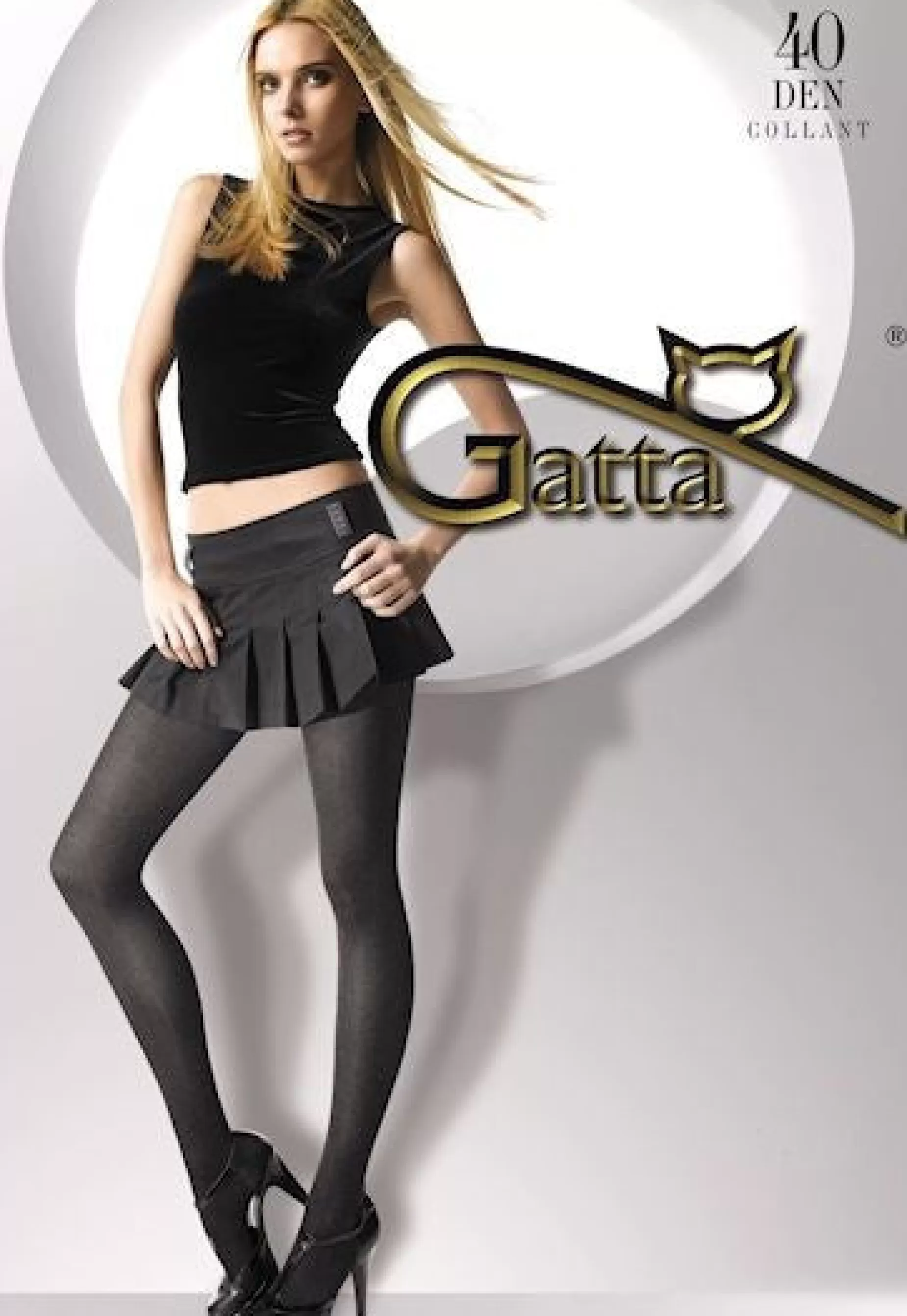 Opaque Tights | Gatta Colette Marl Effect Opaque Hipster Tights By Grafitto Melange: Dark Grey With Marl Effect