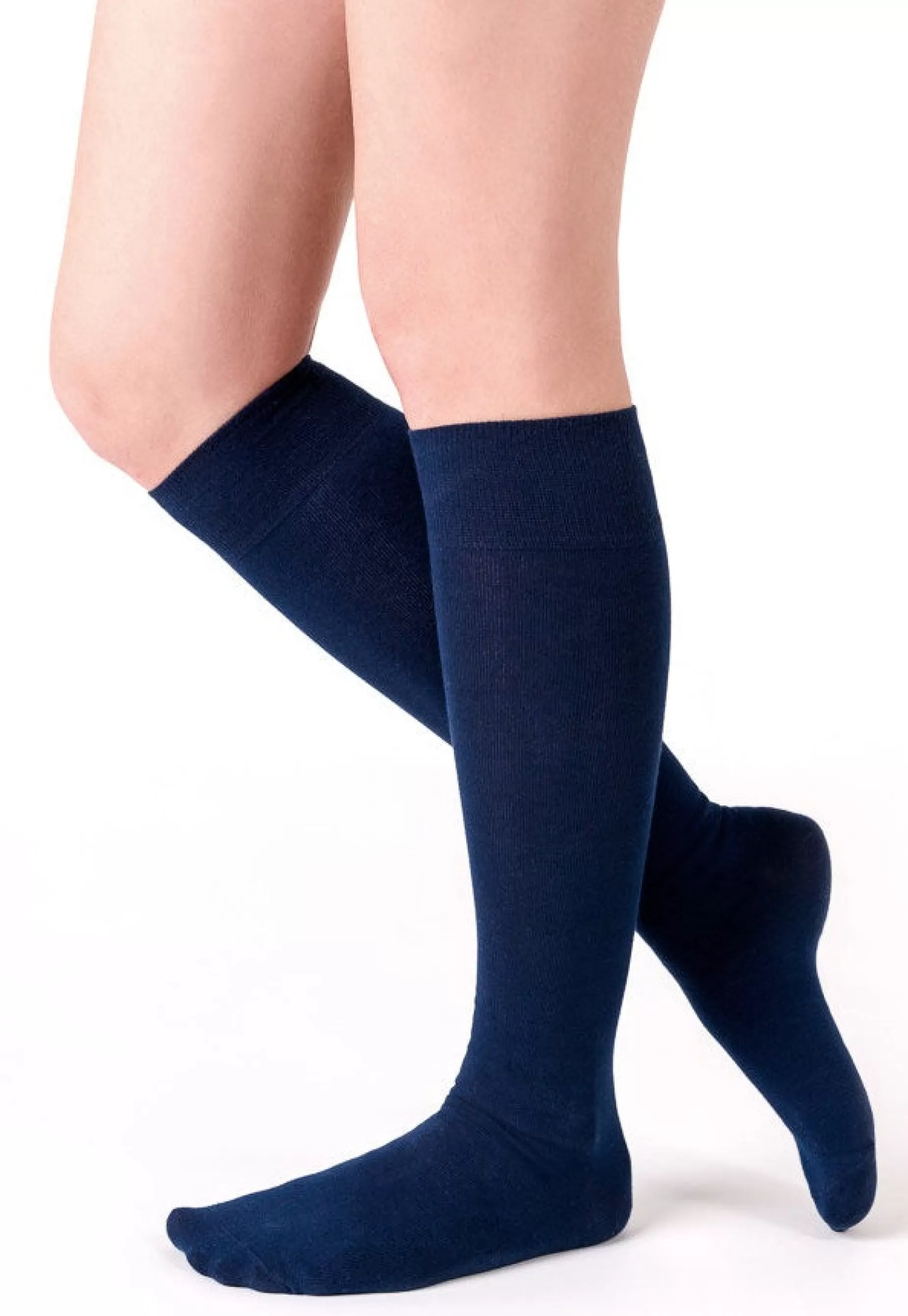 Knee-High Socks | Steven Cotton Smooth Knitted Knee High Socks By