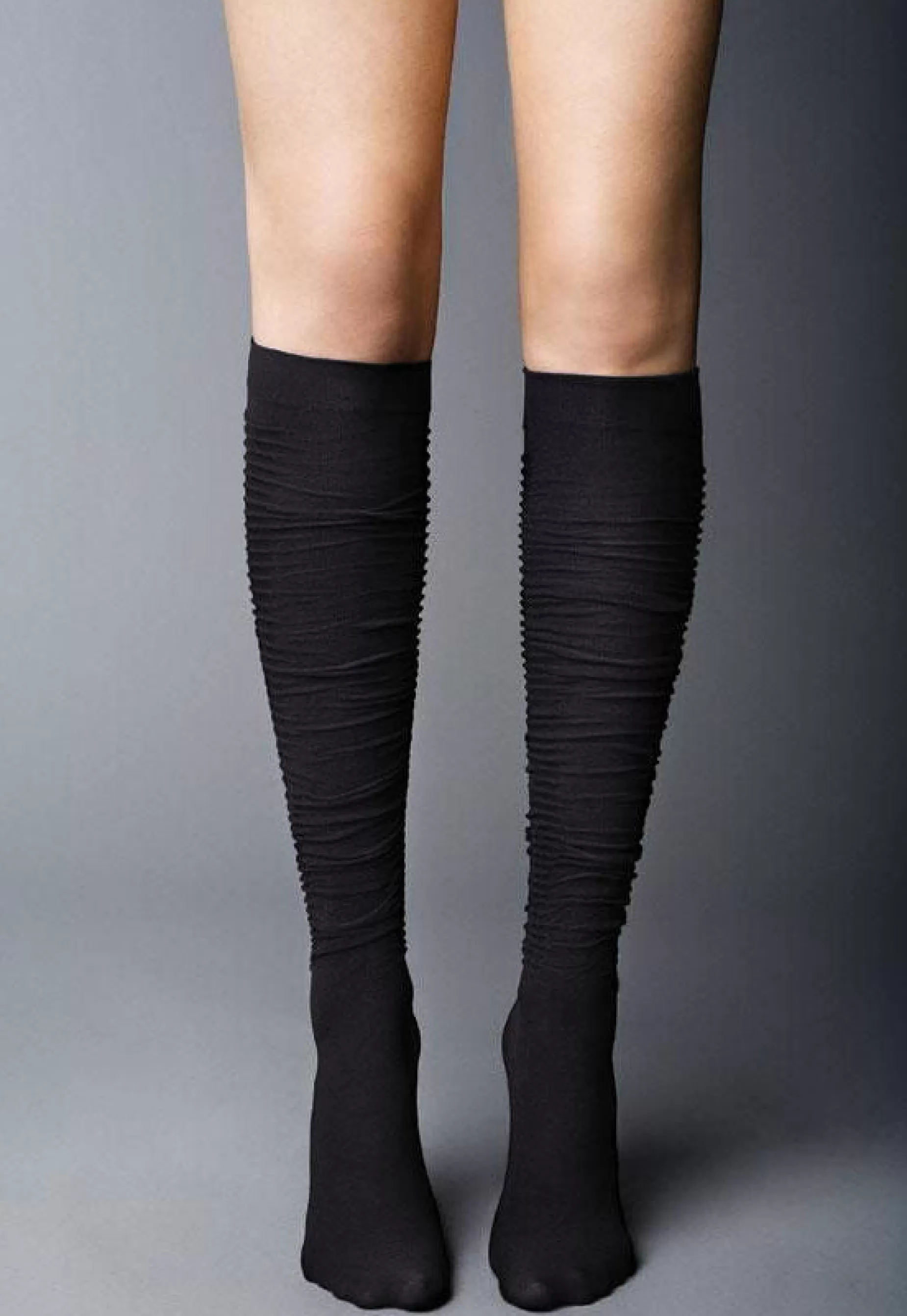 Knee-High Socks | Veneziana Diva Slouch Effect Opaque Knee-High Socks By