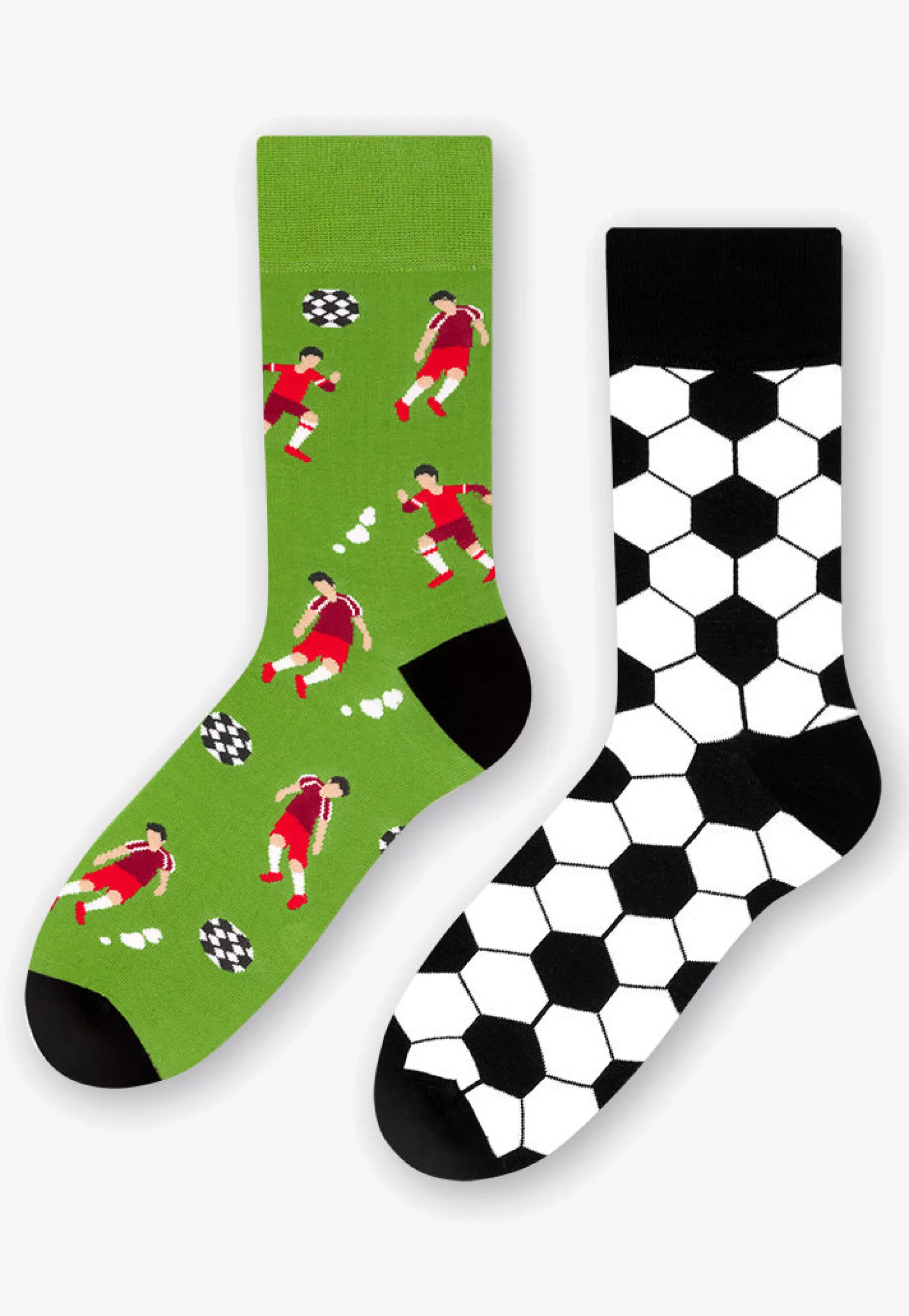 Men's Socks | More Football Odd Patterned Socks In Green By Black