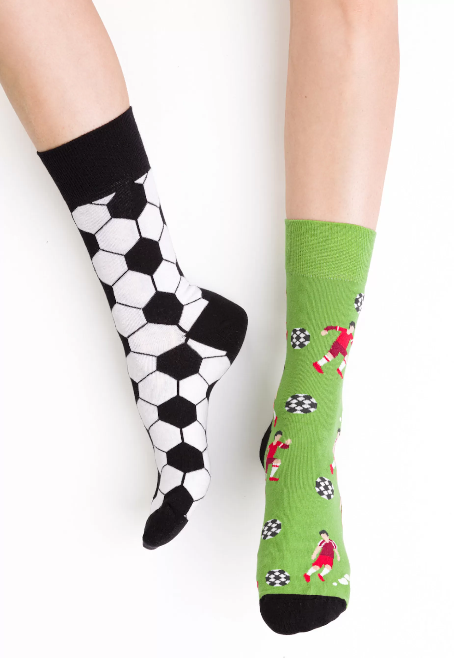 Cotton Socks | More Football Odd Patterned Socks In Green By Black