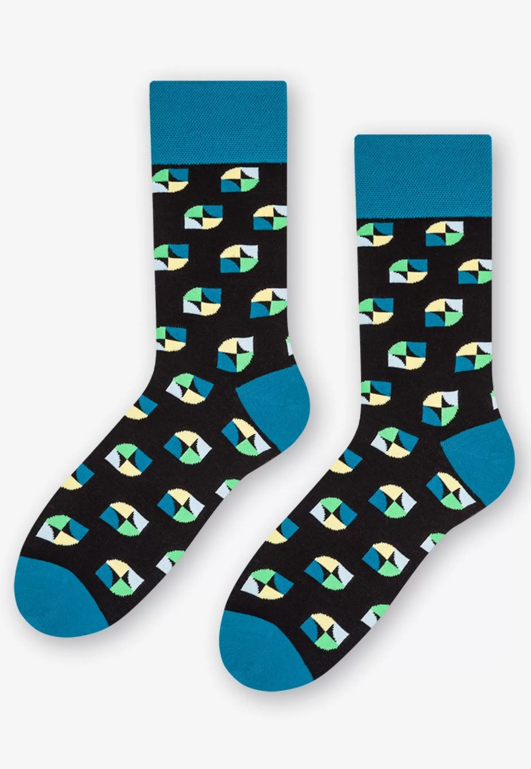 Cotton Socks | More Graphic Eyes Patterned Socks In By Blue