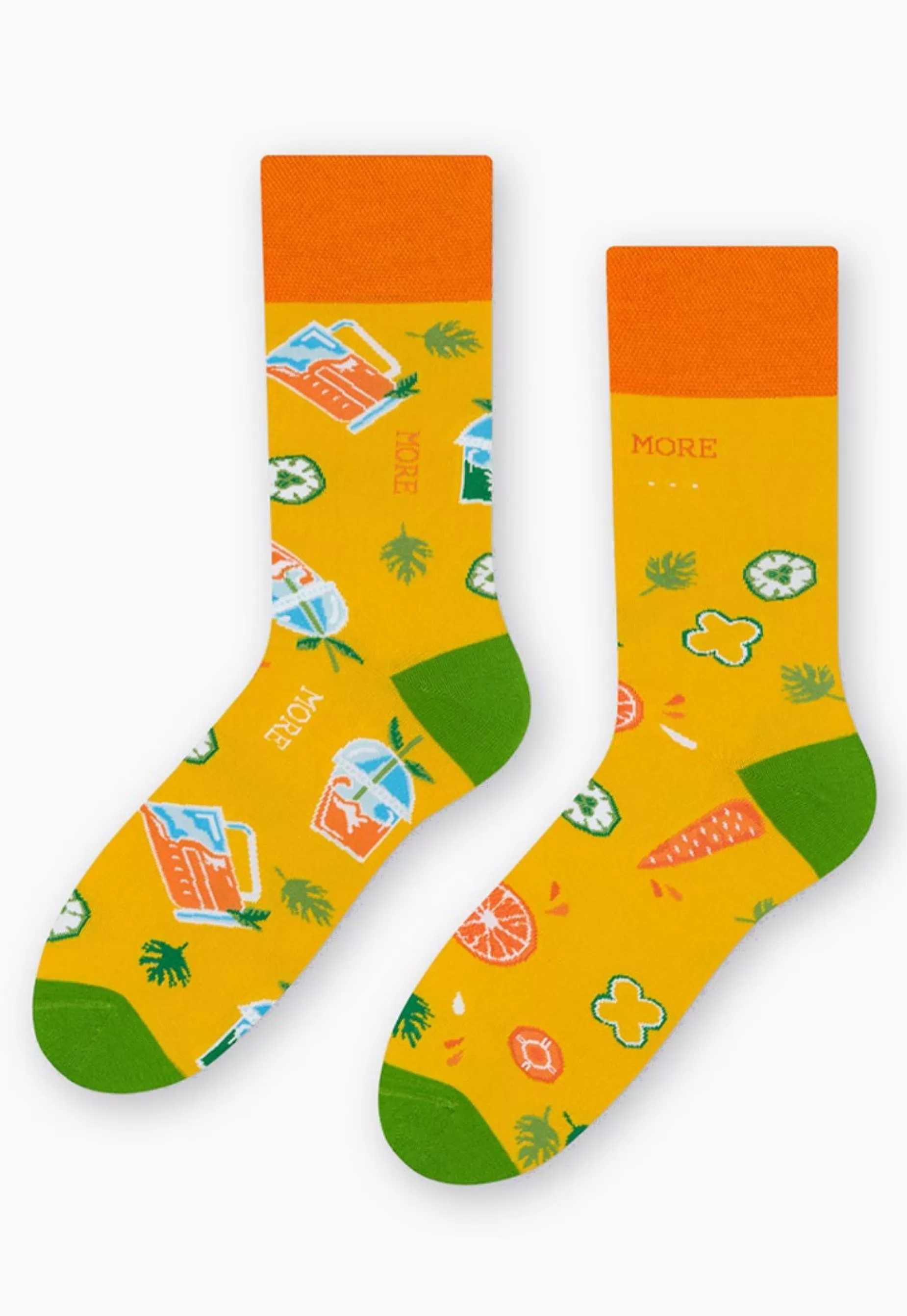 Cotton Socks | More Juicy Fruits Odd Patterned Socks In By Yellow