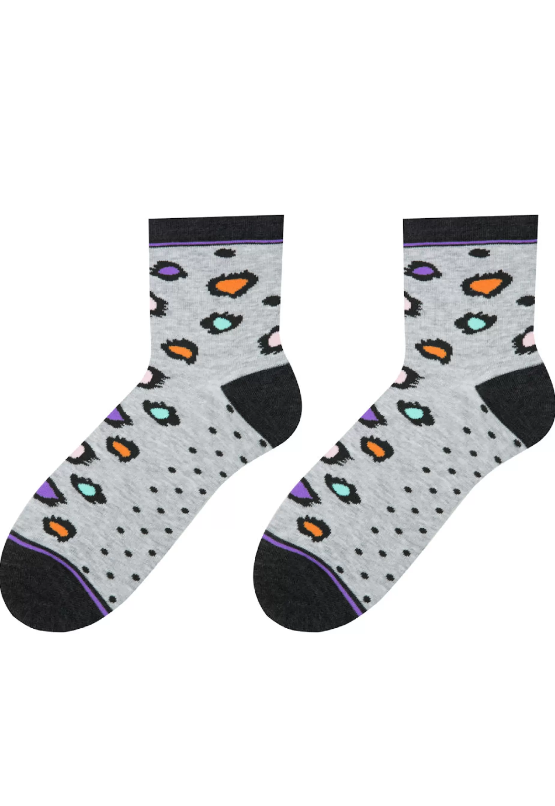 Men's Socks | More Leopard Patterned Socks In By Light Grey