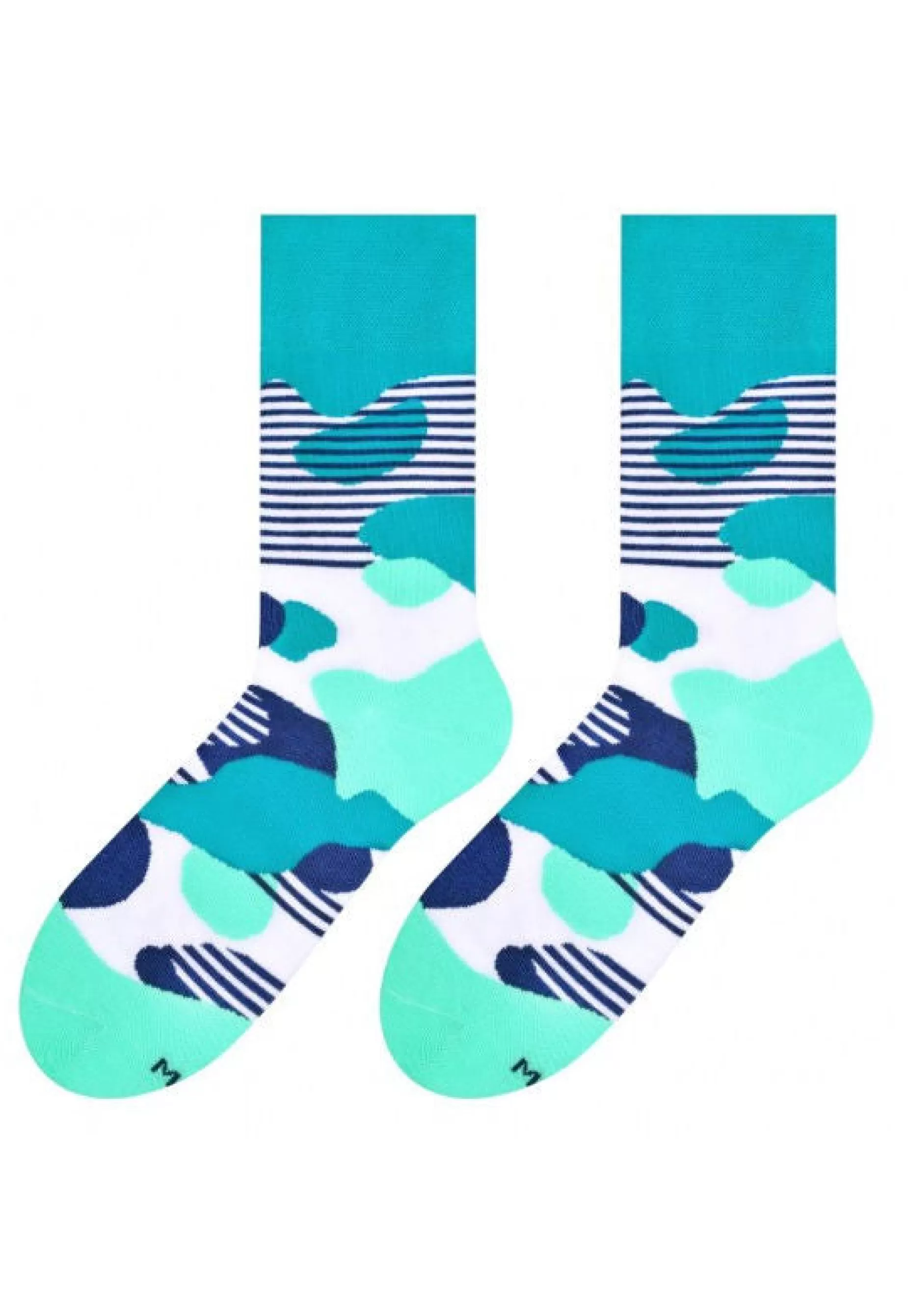 Cotton Socks | More Liquid Blobs Patterned Socks In By Teal
