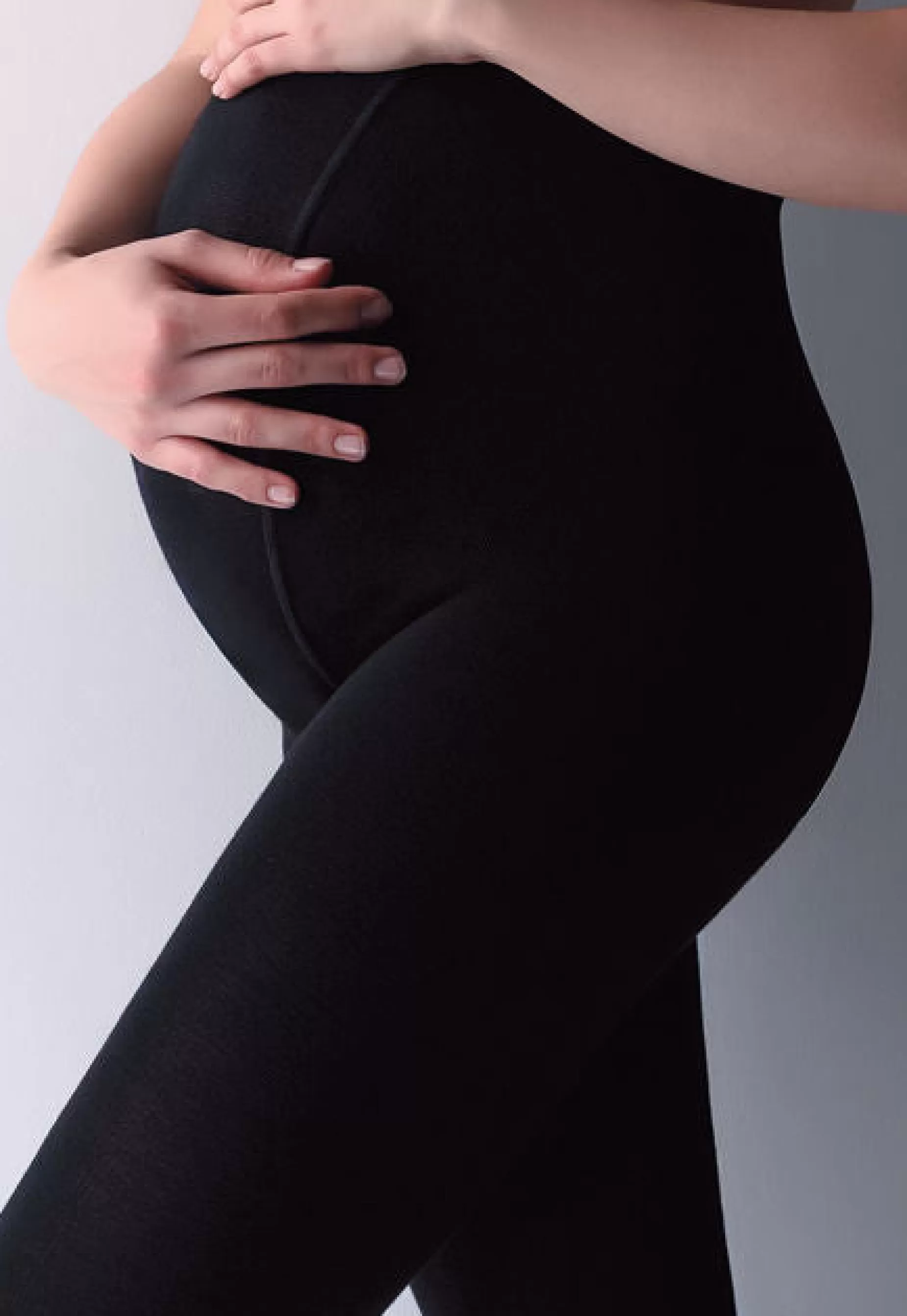 Maternity | Giulia Mama 200 Denier Cotton Maternity Tights By Nero: Black