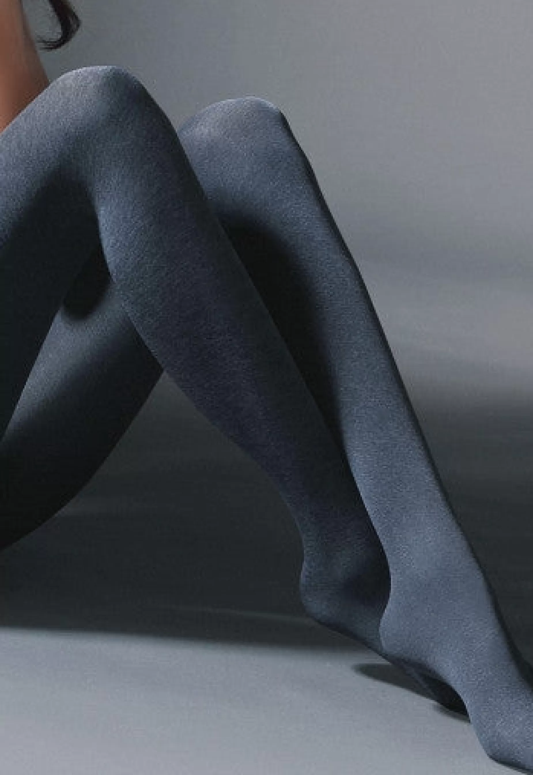 Tall Sizes | Gabriella Melange 50 Den Marl Effect Opaque Tights By Grafitto Melange: Dark Grey With Marl Effect