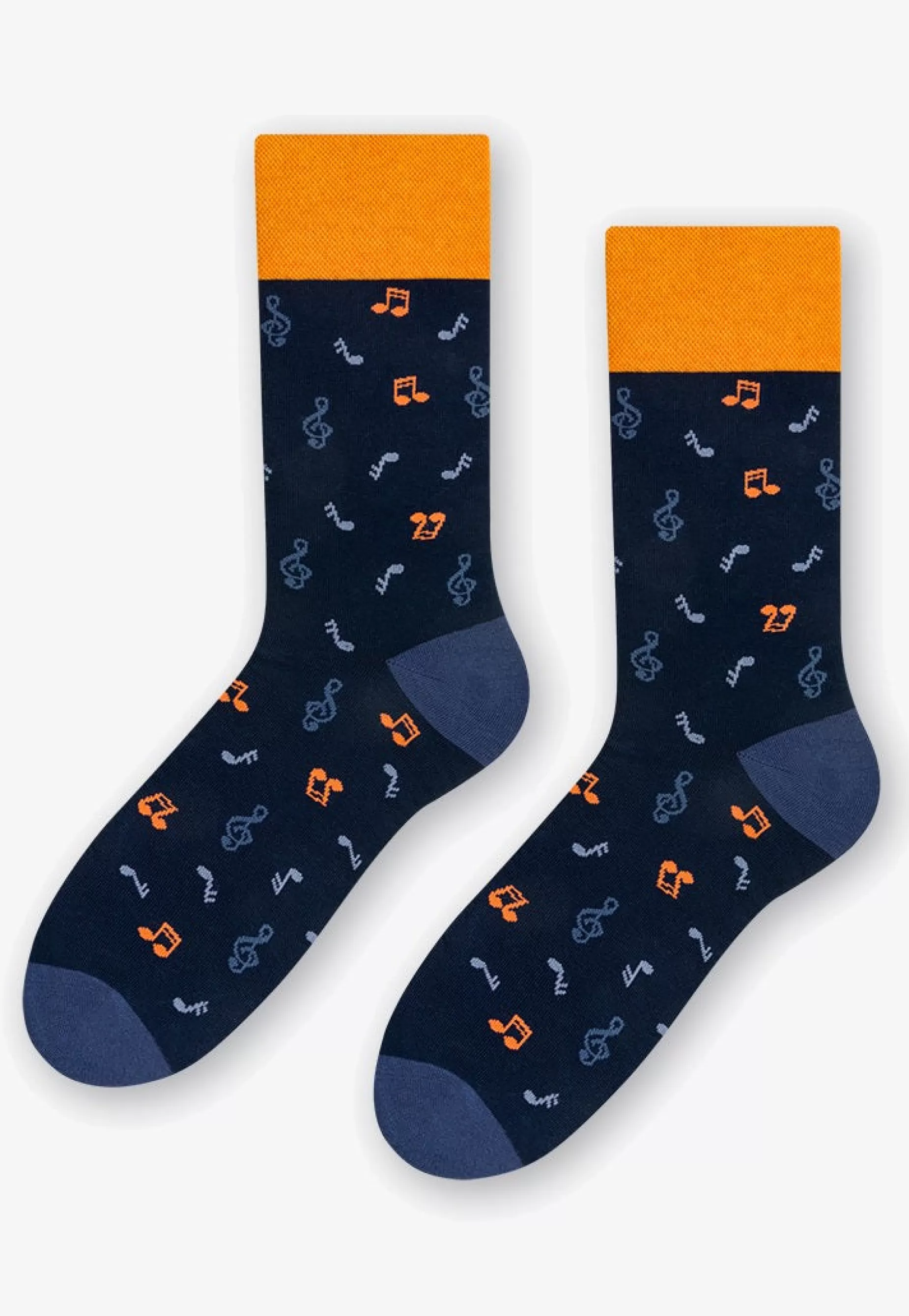 Men's Socks | More Musical Notes Patterned Socks In By Navy