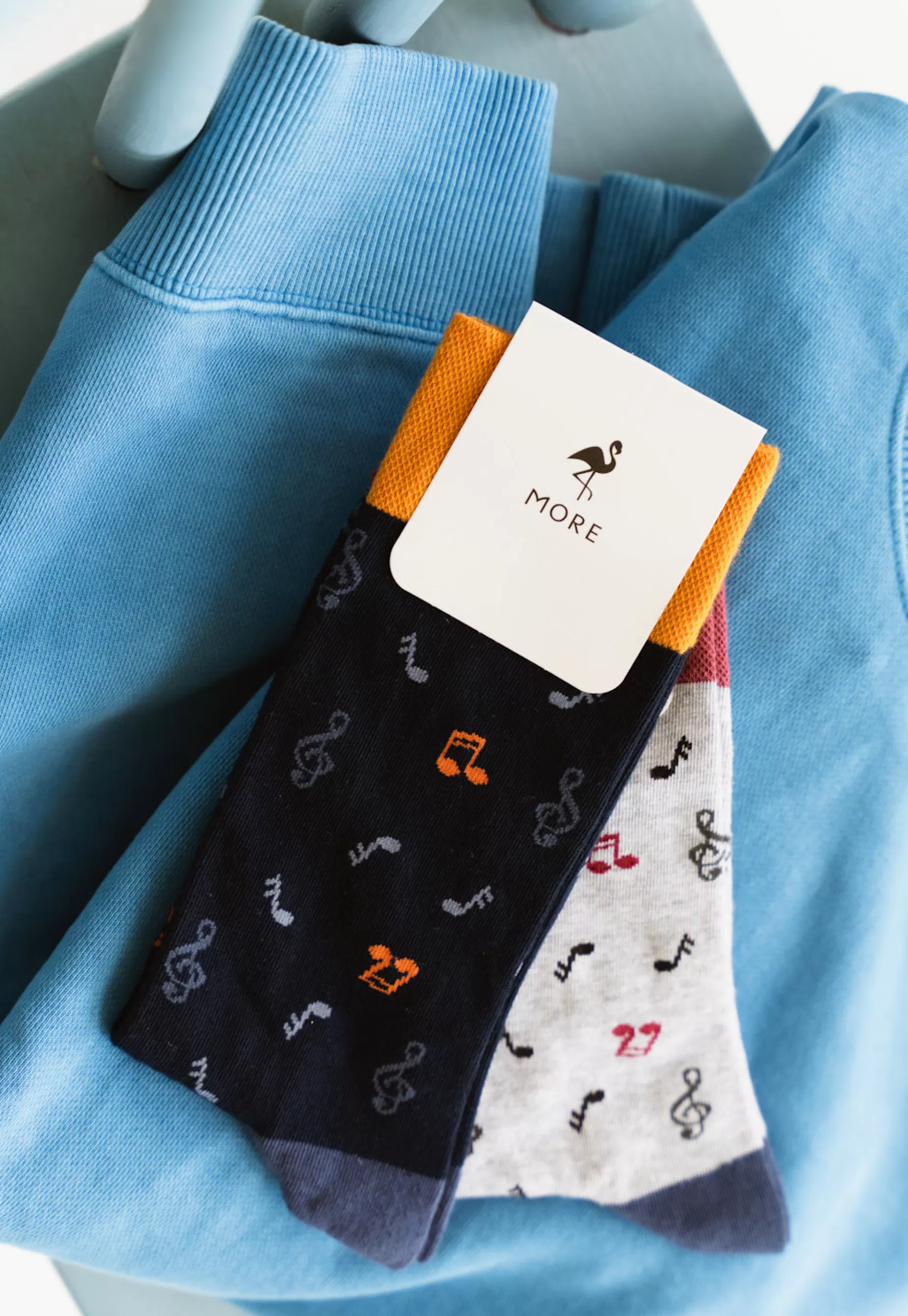 Men's Socks | More Musical Notes Patterned Socks In By Navy