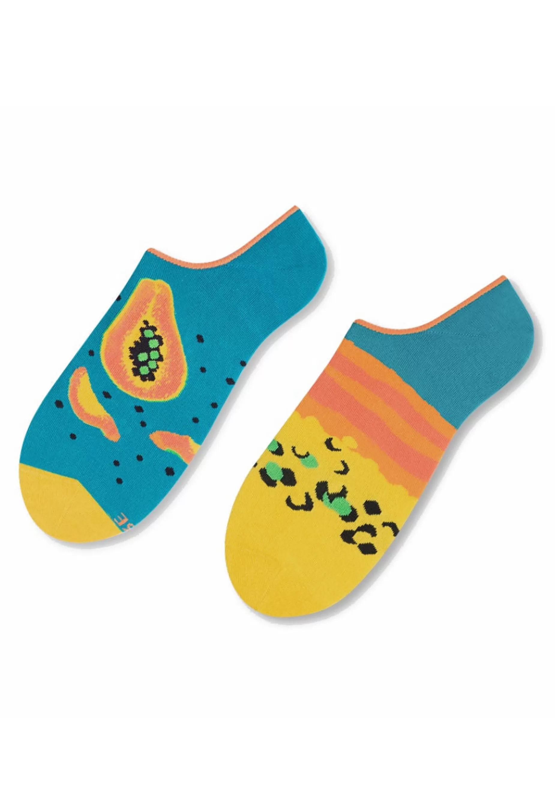Men's Socks | More Papaya Odd Patterned Liner Socks In By Turquoise