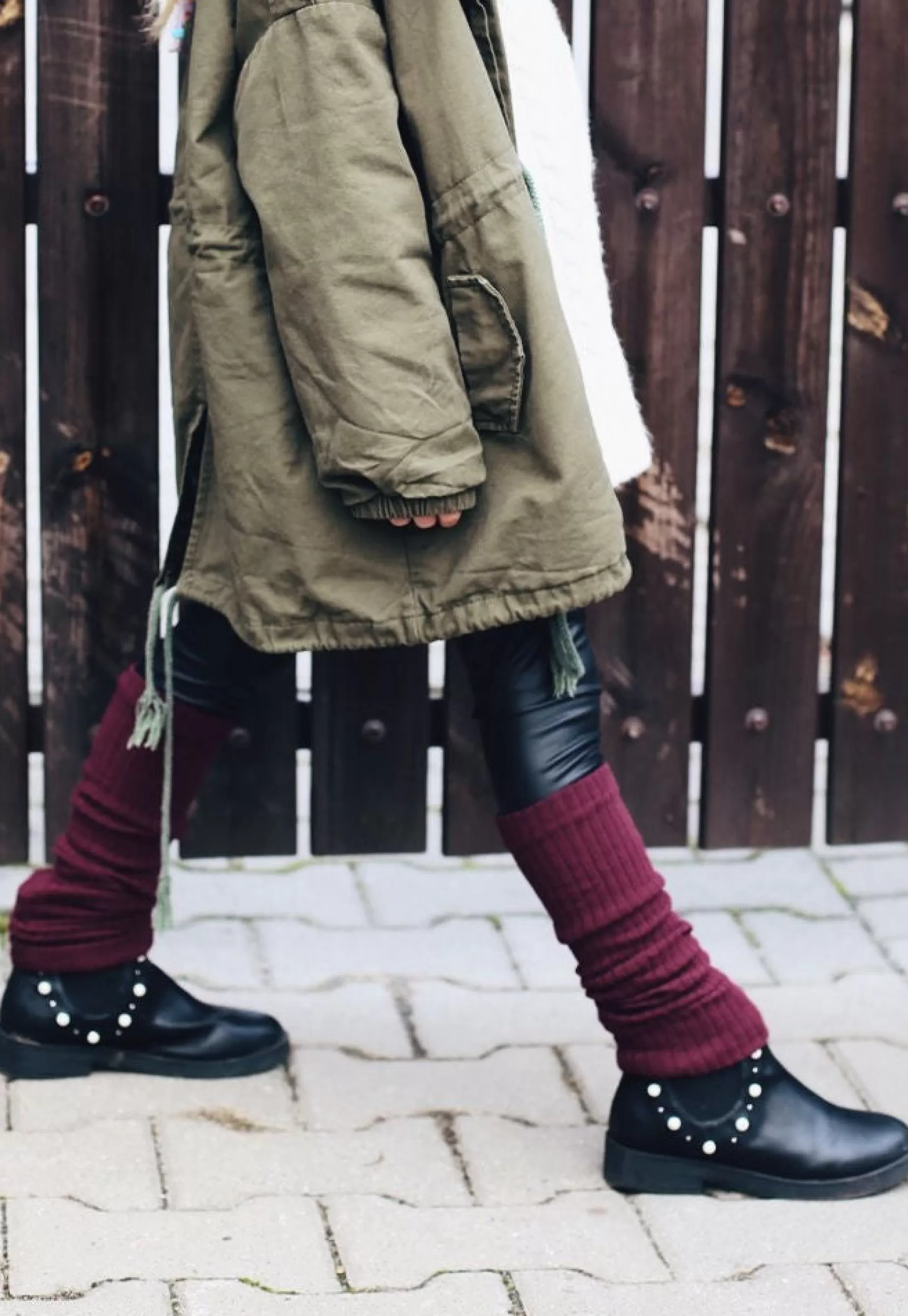 Legwarmers | Steven Ribbed Cotton Kids' Leg Warmers By