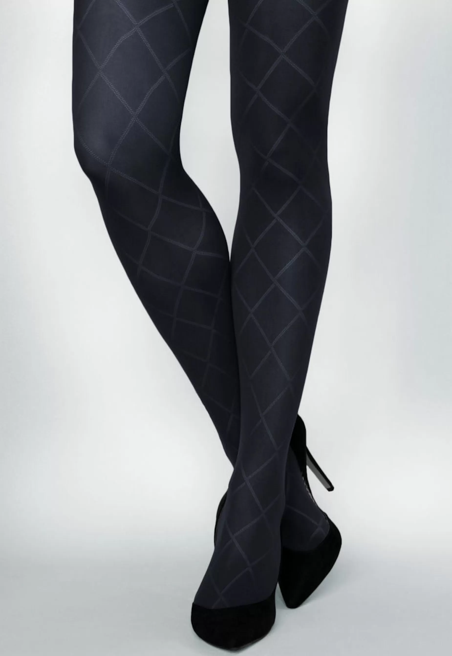 Coloured Tights | Veneziana Rombo Grandi Diamond Patterned Tights By