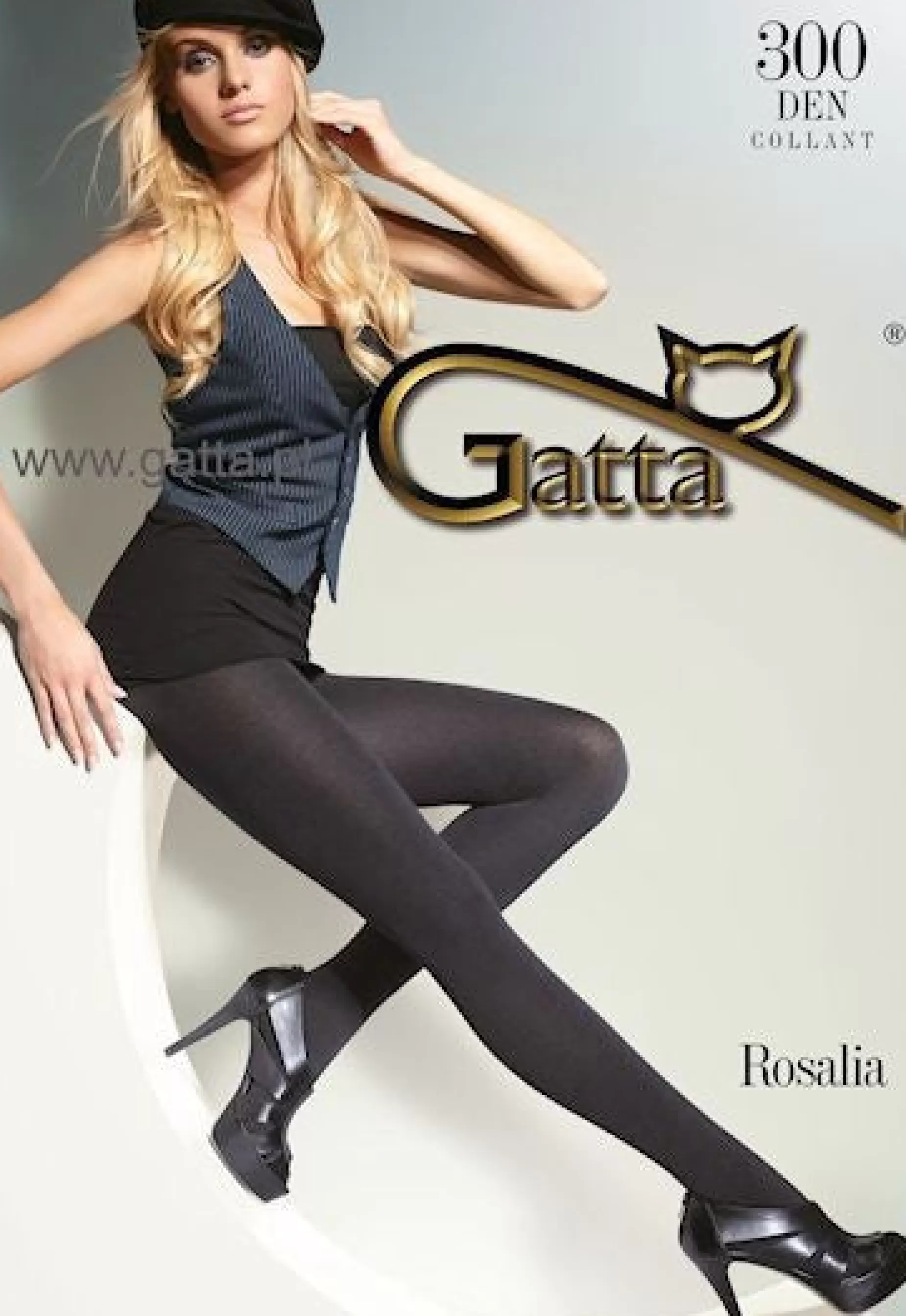 Tall Sizes | Gatta Rosalia 300 Den Micro Fleece Opaque Tights By