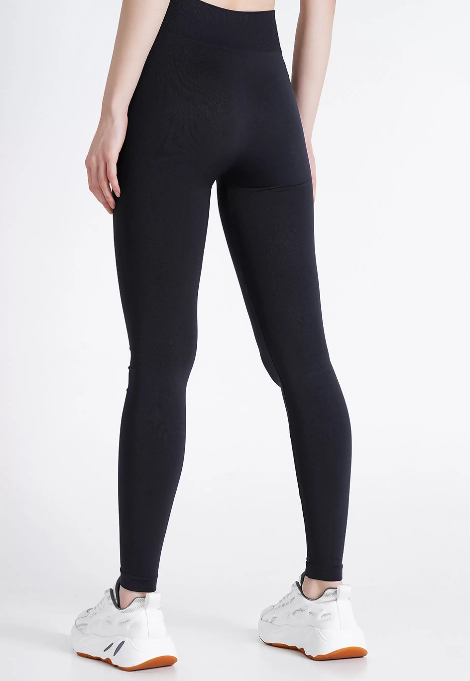 Treggings | Giulia Seamless High Waisted Opaque Leggings By Black