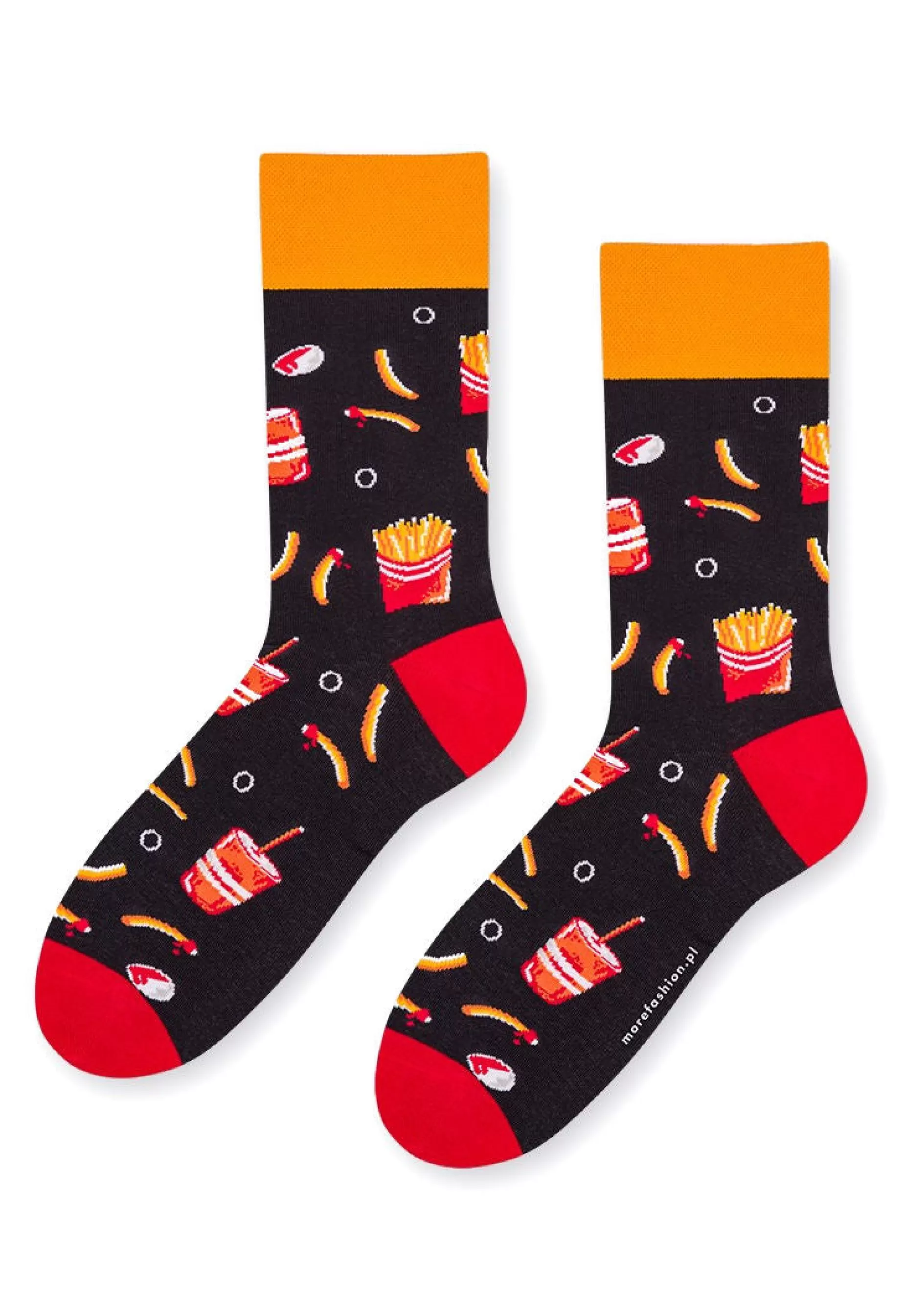 Men's Socks | More Snacks Patterned Socks In Dark By Grey