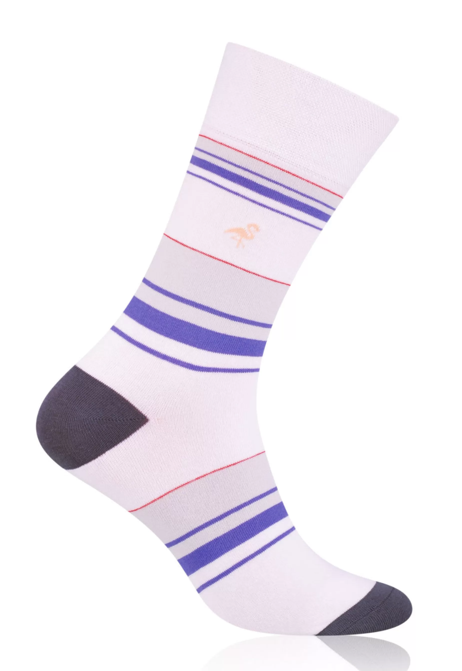 Men's Socks | More Striped Patterned Socks In Purple By White