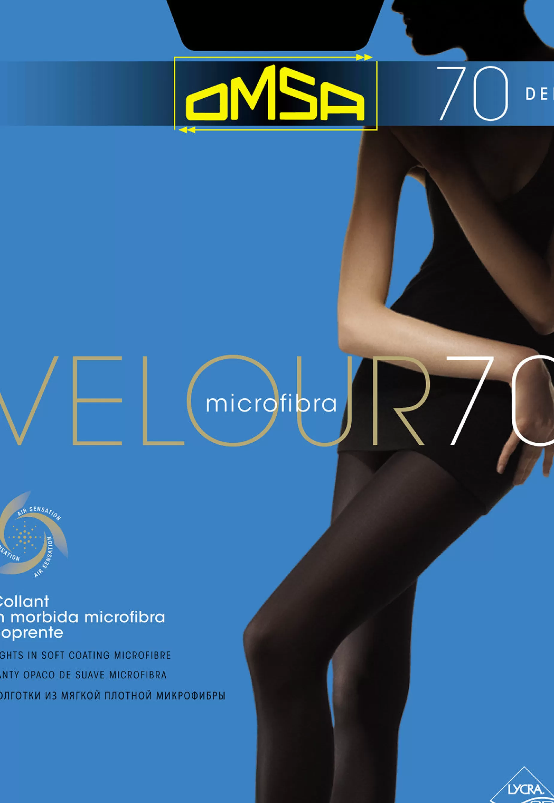 Coloured Tights | Omsa Velour 70 Den Sheer-To-Waist Opaque Tights By