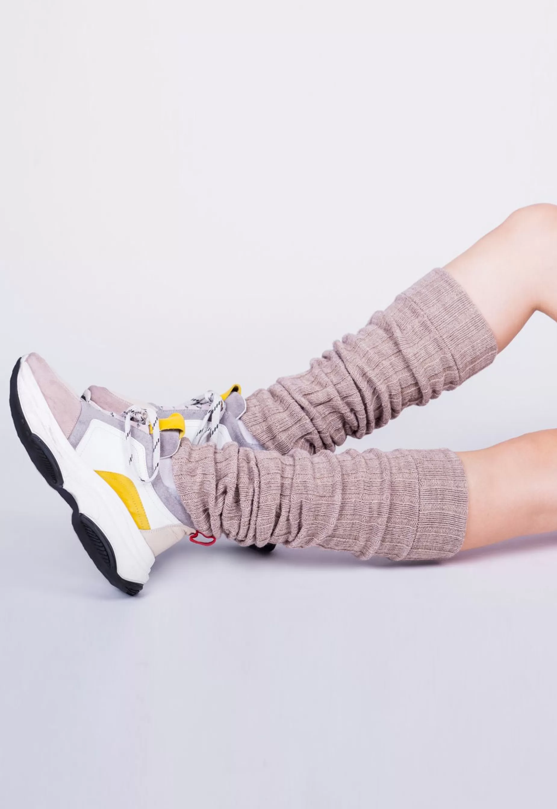 Legwarmers | Steven Wool Chunky Knit Ribbed Leg Warmers By