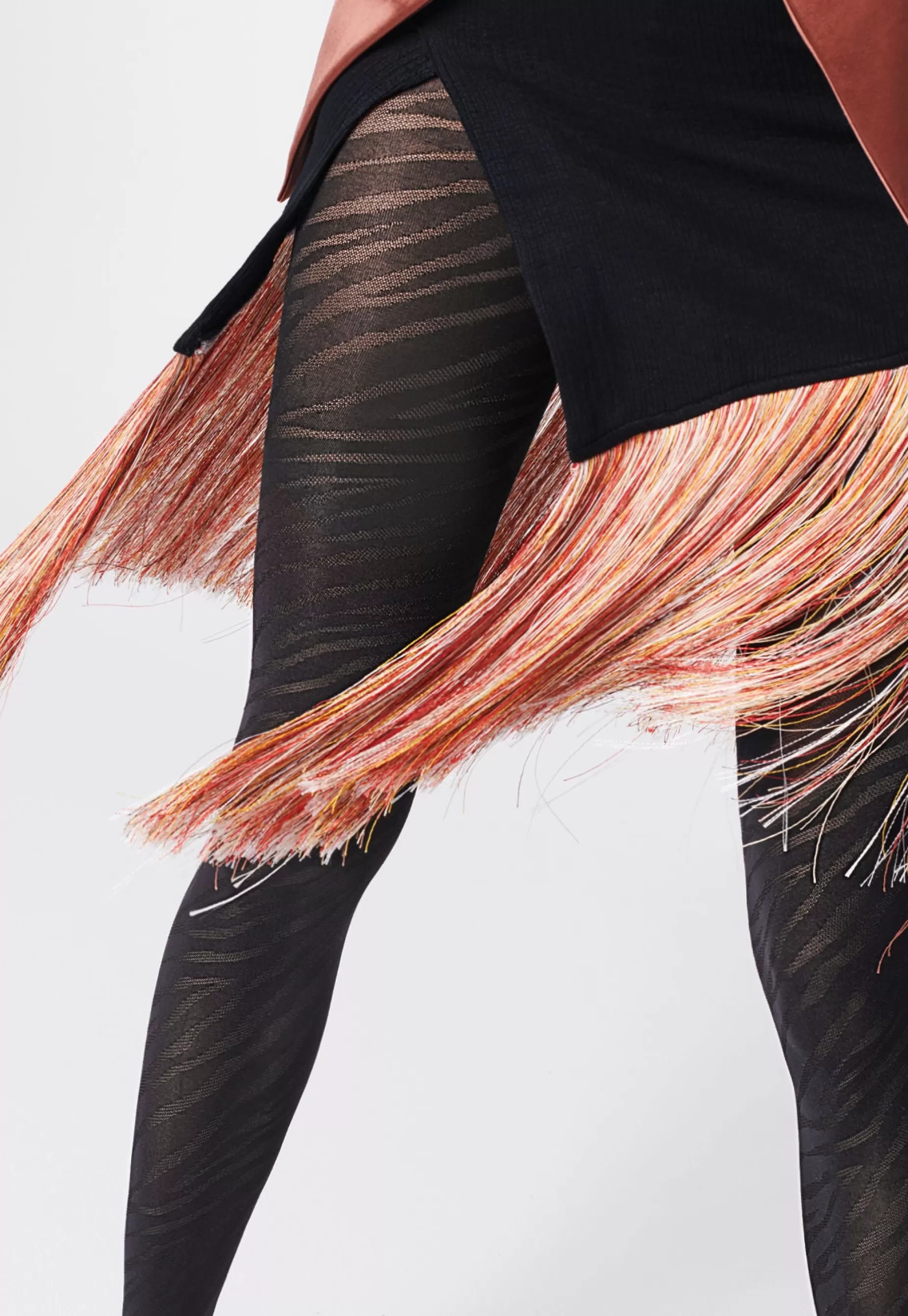 Animal Print Tights | Fiore Zadie Zebra Patterned Opaque Tights By Nero: Black